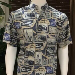 Reyn Spooner Hawaiian SKAL print Tailored Men's Shirt